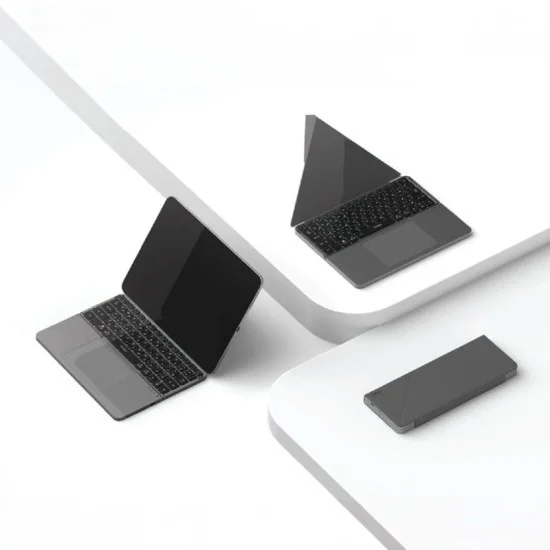 Pawa Portable Foldable Wireless Keyboard With Touchpad - Black